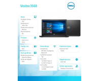 Dell Laptop DELL VOSTRO 3568 i3-6006U/256GB/8GB/DVDRW/Intel HD/15 - 1387964 - zdjęcie 3
